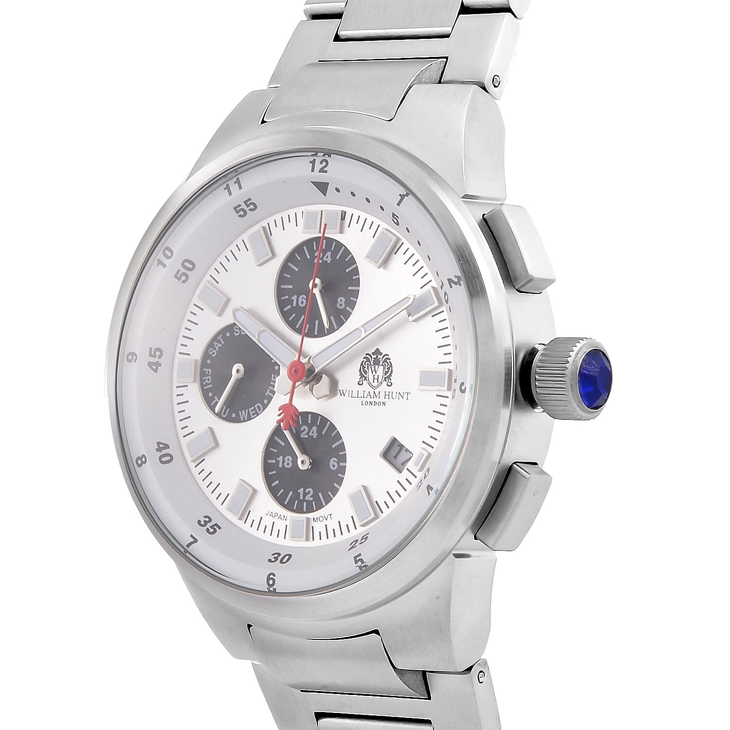 WILLIAM HUNT Limited Edition 5ATM Water Resistant Watch With Presentation Box - Silver V32371644 4