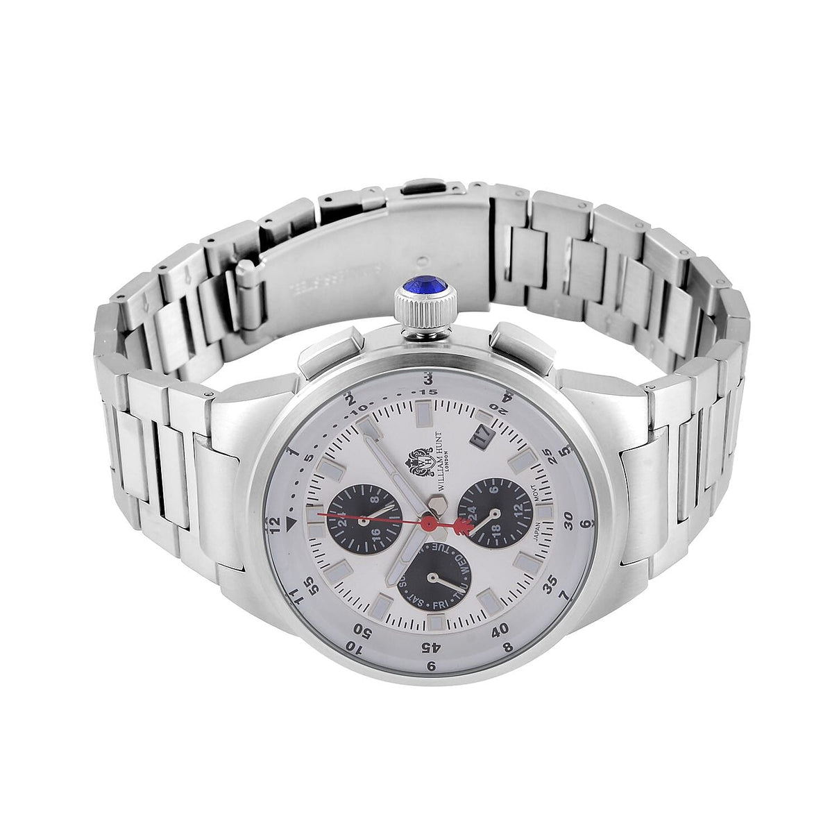 WILLIAM HUNT Limited Edition 5ATM Water Resistant Watch With Presentation Box - Silver V32371644 5