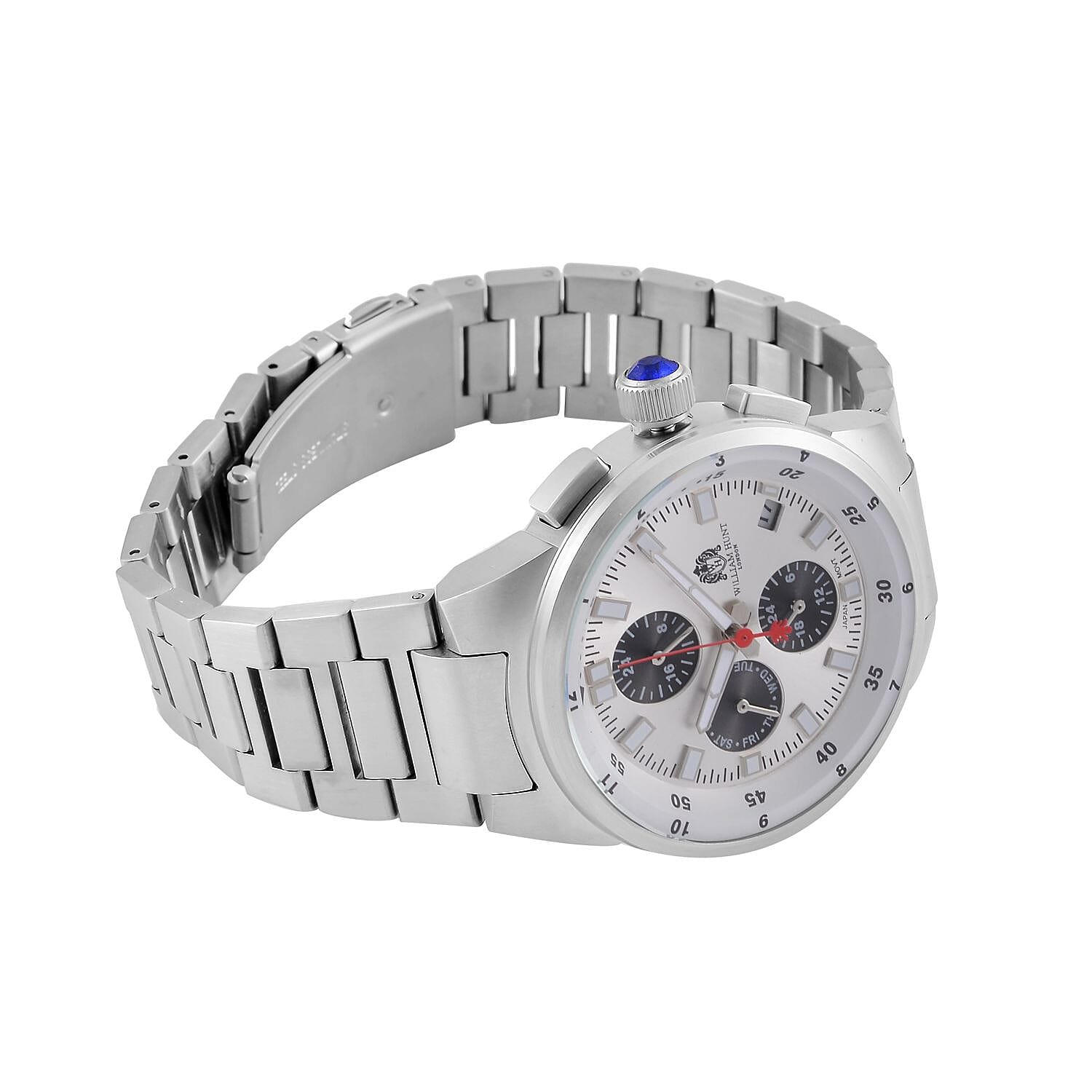 WILLIAM HUNT Limited Edition 5ATM Water Resistant Watch With Presentation Box - Silver V32371644 6