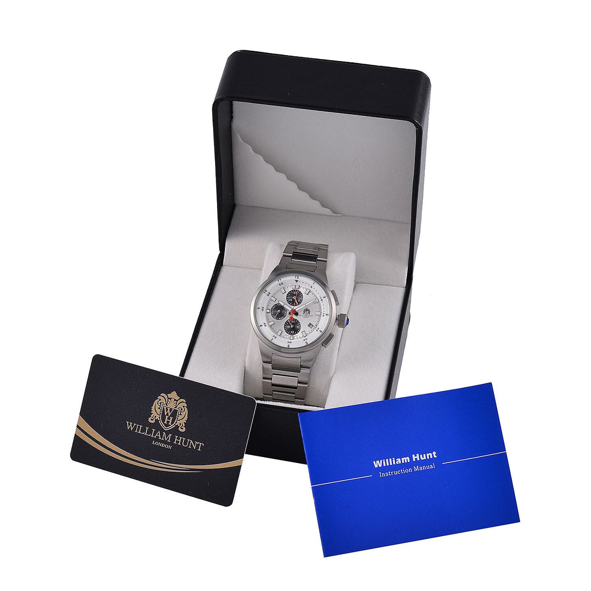 WILLIAM HUNT Limited Edition 5ATM Water Resistant Watch With Presentation Box - Silver V32371644 8