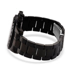 WILLIAM HUNT Seiko VD53 Japan Quartz 5ATM WR Black Dial & Black Case Mens Watch with Black Stainless Steel Strap