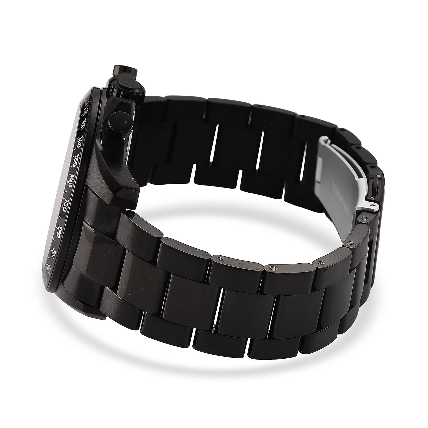 WILLIAM HUNT Seiko VD53 Japan Quartz 5ATM WR Black Dial &amp; Black Case Mens Watch with Black Stainless Steel Strap V32529381 6