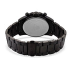WILLIAM HUNT Seiko VD53 Japan Quartz 5ATM WR Black Dial & Black Case Mens Watch with Black Stainless Steel Strap