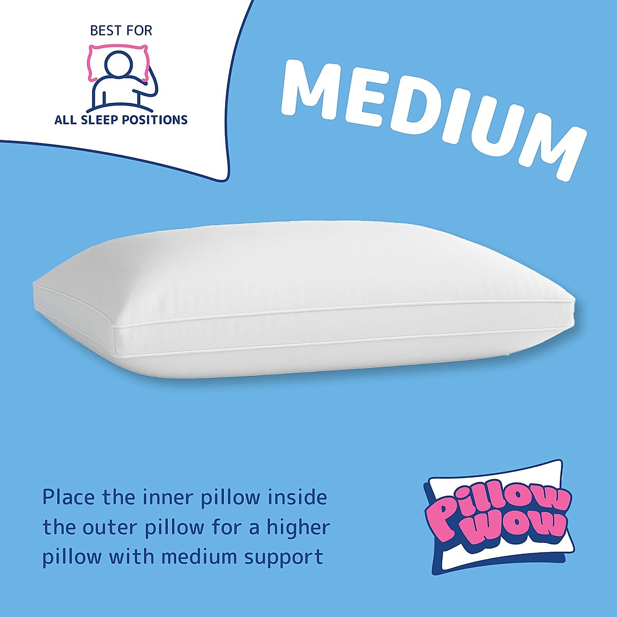 3-in-1 Pillow-Wow Adjustable Pillow - Buy 1 Get 1 FREE 8241119 8