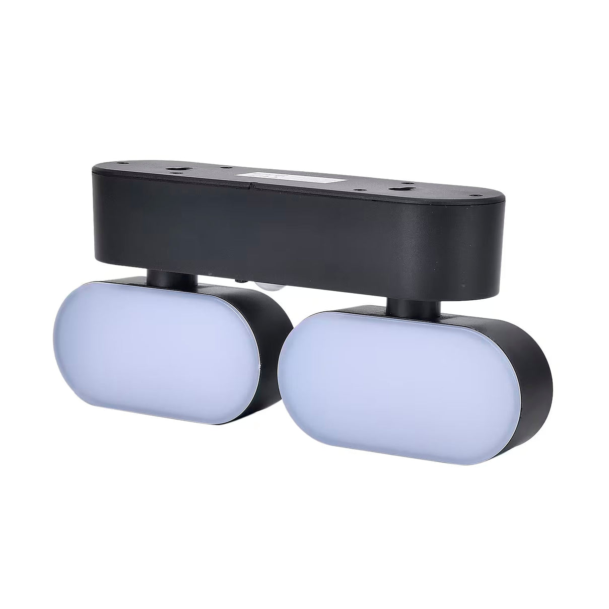 Solar Wall Light-with Motion Sensor (Twin head) with 1200mah Rechargeable Battery - Black 7700616 0