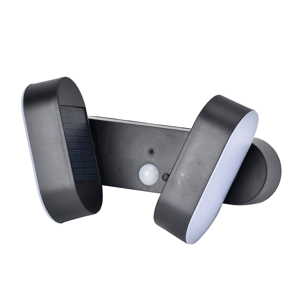 Solar Wall Light-with Motion Sensor (Twin head) with 1200mah Rechargeable Battery - Black 7700616 5