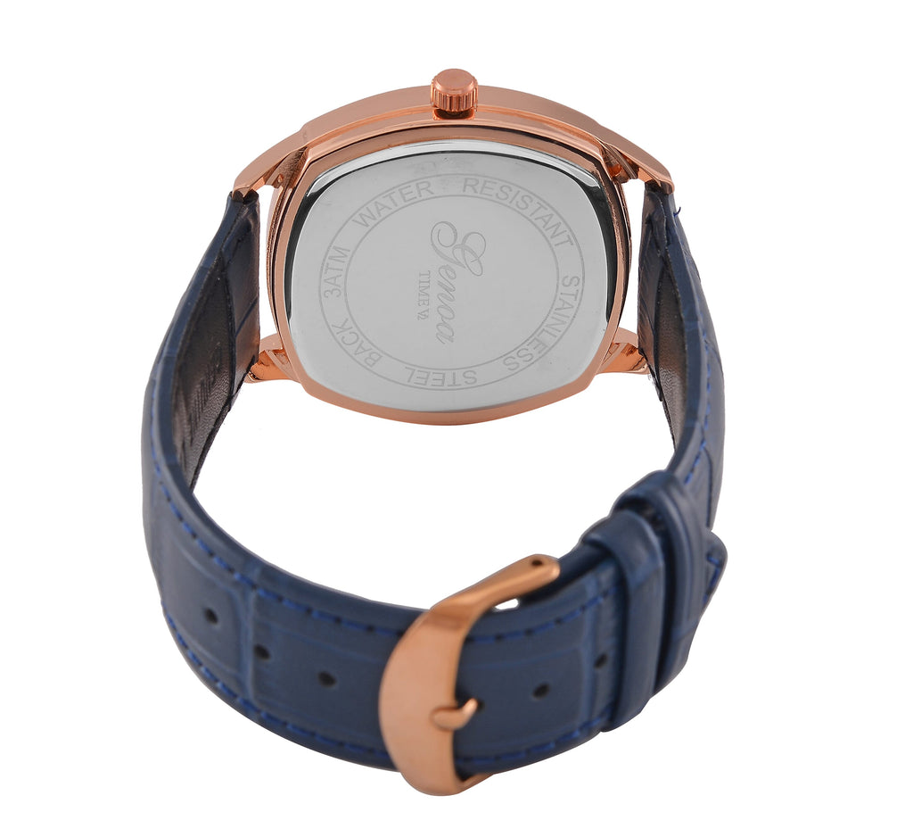 Genoa Time Limited Edition Miyota Japanese Movt Watch With Genuine Leather Strap Presented in a Gift Box - Teal