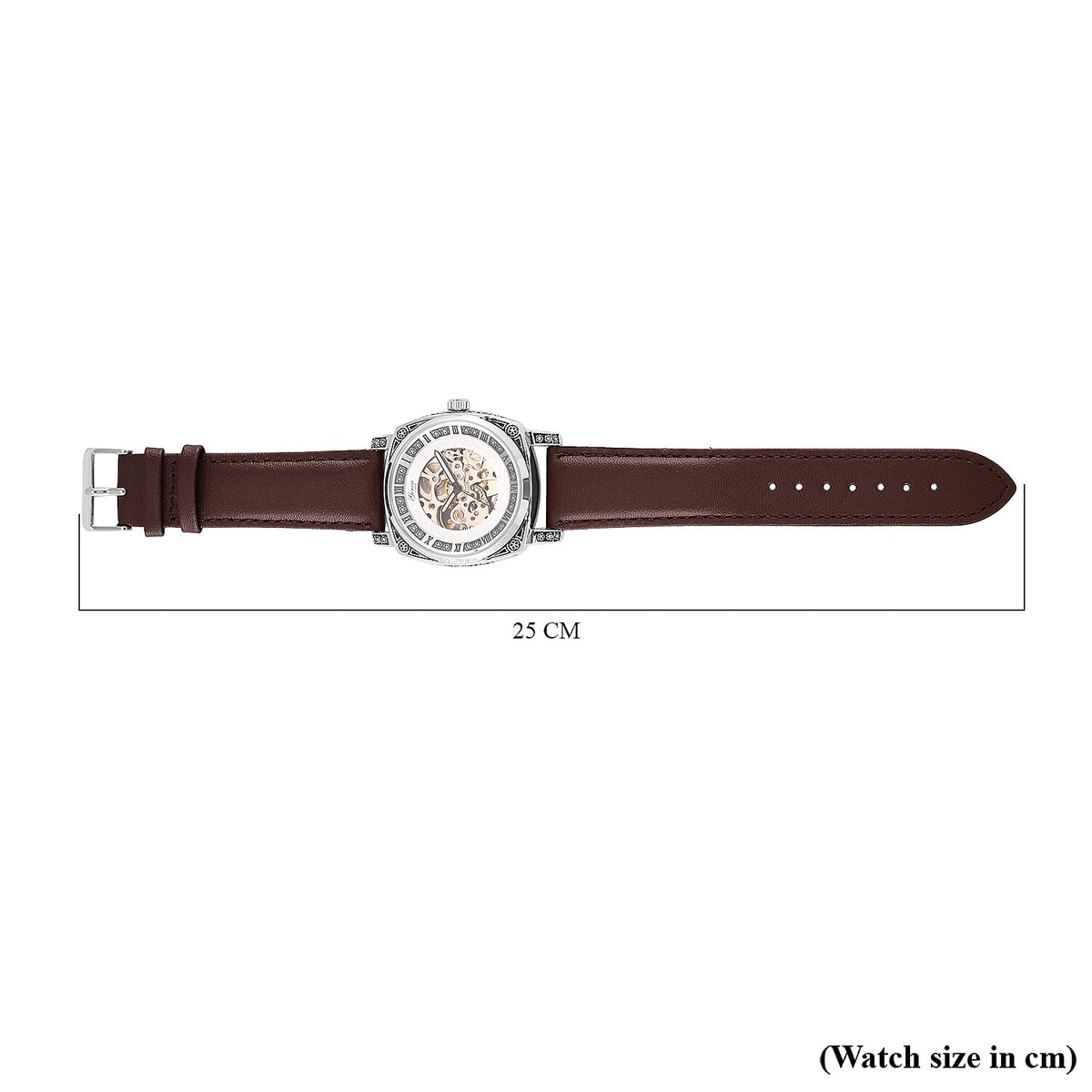 GENOA Automatic Mechanical Movement Leather Strap Watch 7826896 8