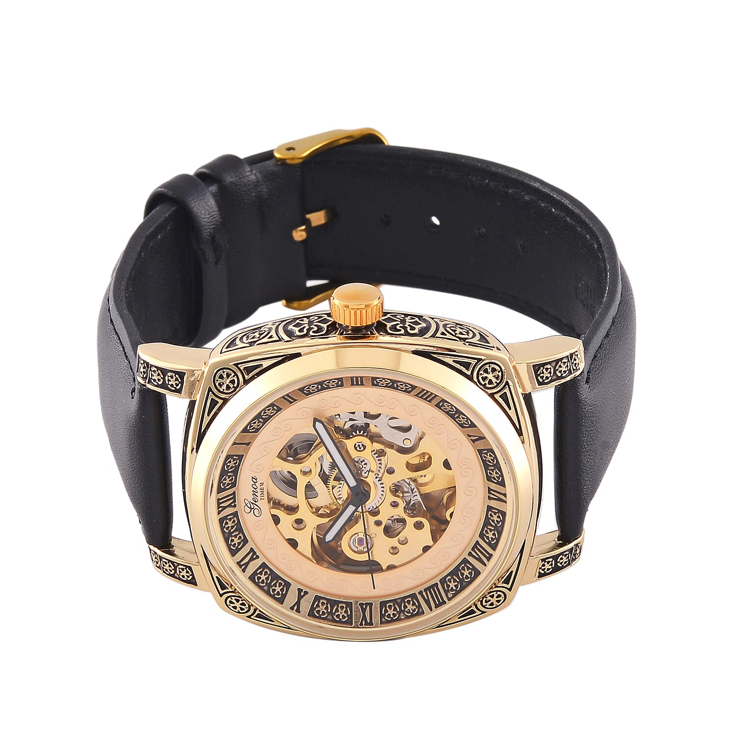 GENOA Automatic Mechanical Movement Skeleton Watch 7826899 4