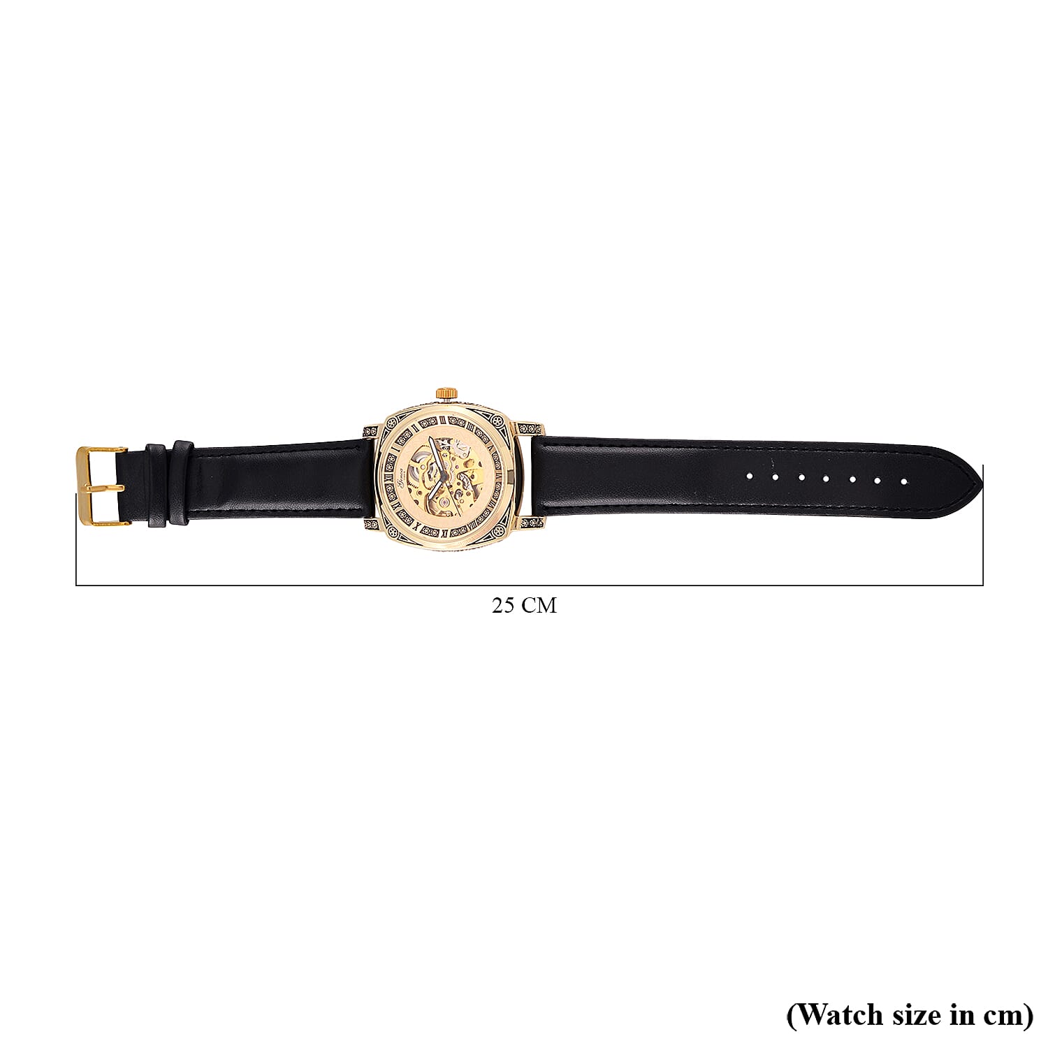 GENOA Automatic Mechanical Movement Skeleton Watch 7826899 7