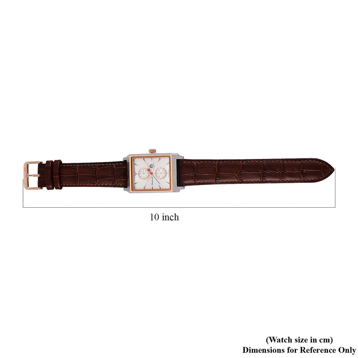 William Hunt Miyota Multifunctional Japan Movt. Watch with Brown Leather Strap 7721575 7