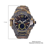 Genoa Black Literal Khaki Dial 5 ATM Water Resistant Watch with Khaki Camouflage Leatherette Strap