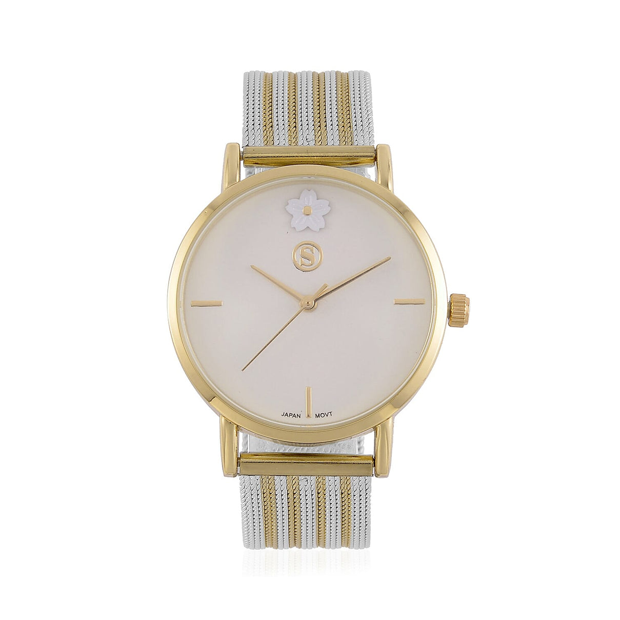 STRADA Flower Pattern Stainless Steel watch 7575973 0