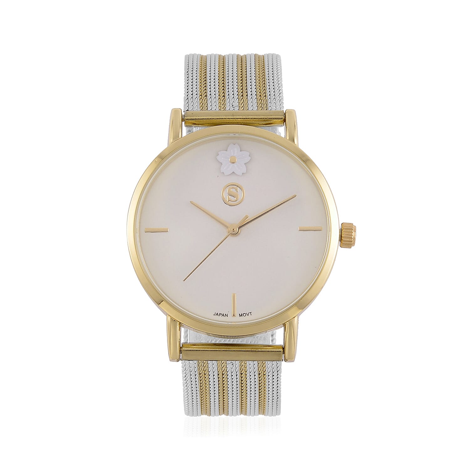 STRADA Flower Pattern Stainless Steel watch 7575973 0