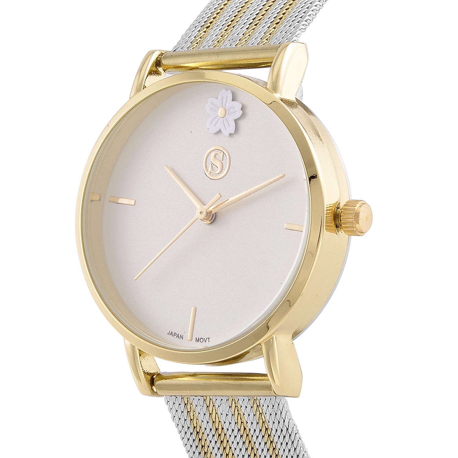 STRADA Flower Pattern Stainless Steel watch 7575973 4