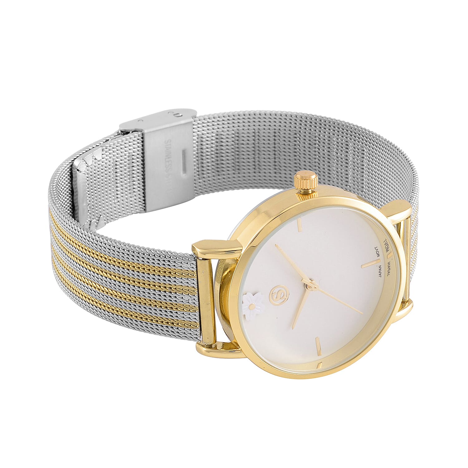 STRADA Flower Pattern Stainless Steel watch 7575973 5