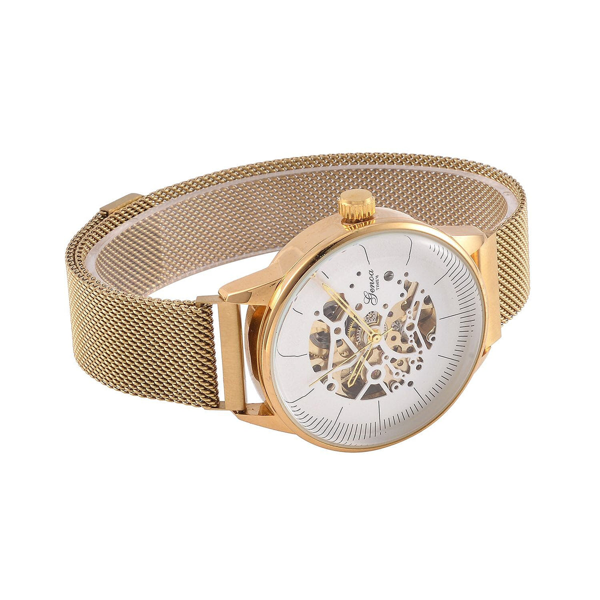 GENOA Automatic Mechanical Movement With Literal Dial With Arched Glass 7624358 4