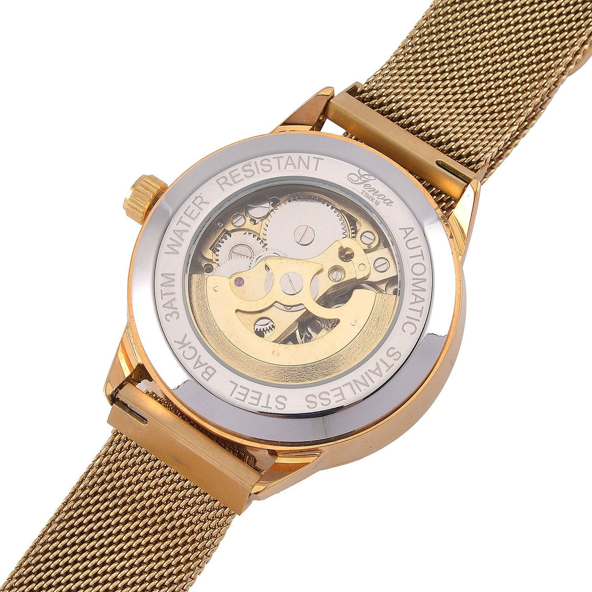 GENOA Automatic Mechanical Movement With Literal Dial With Arched Glass 7624358 5