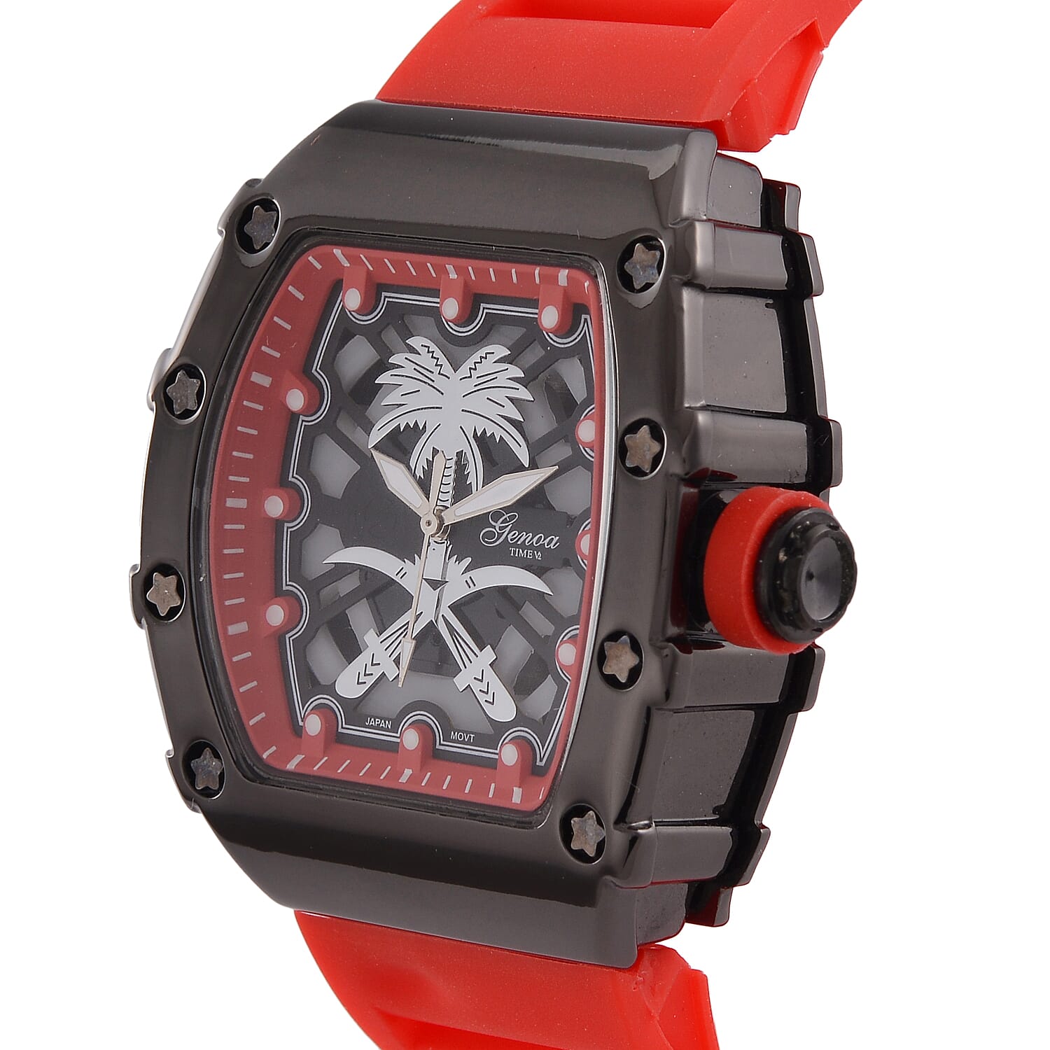 Designer Inspired GENOA TIME V2 Watch with Silicone Strap and Stainless Steel Buckle 7689224 3