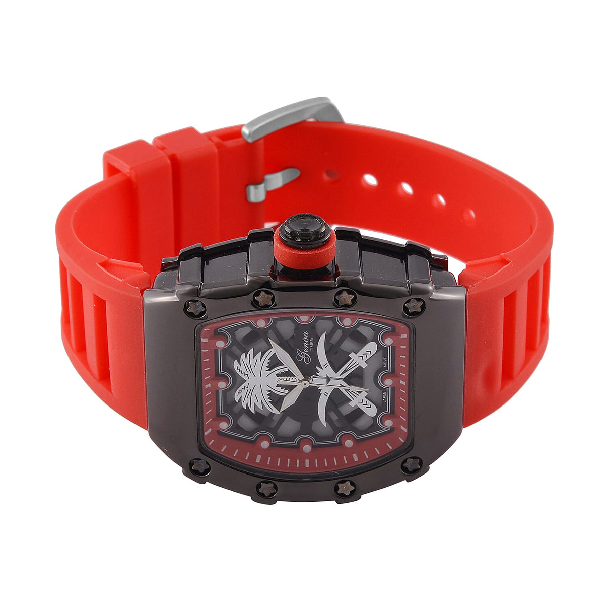 Designer Inspired GENOA TIME V2 Watch with Silicone Strap and Stainless Steel Buckle 7689224 4