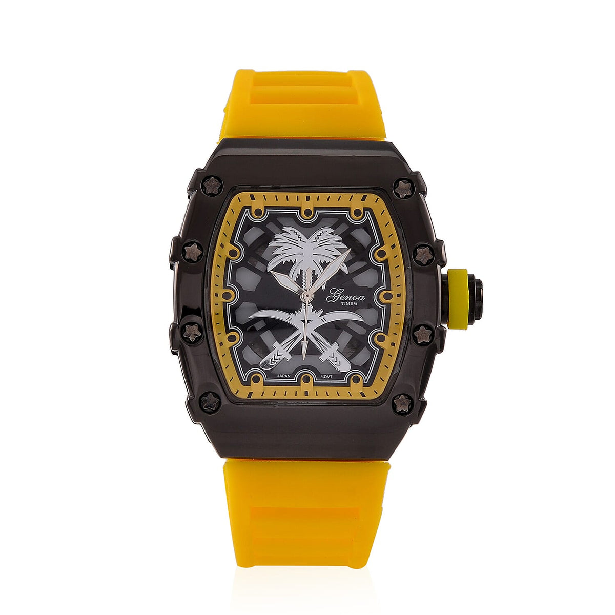 Designer Inspired GENOA TIME V2 Watch with Silicone Strap and Stainless Steel Buckle 7689236 0
