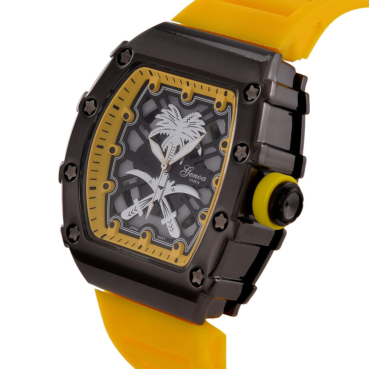 Designer Inspired GENOA TIME V2 Watch with Silicone Strap and Stainless Steel Buckle 7689236 3