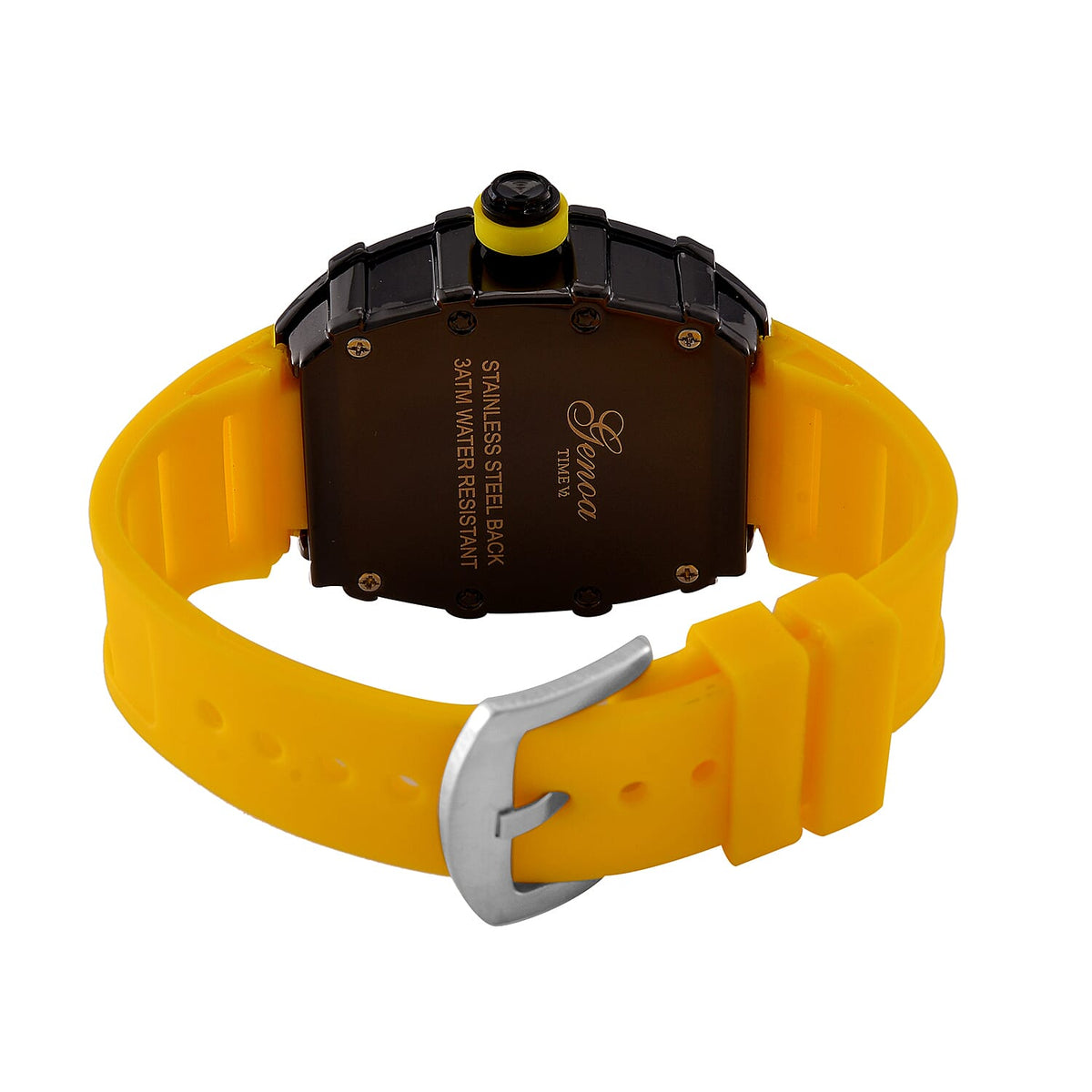 Designer Inspired GENOA TIME V2 Watch with Silicone Strap and Stainless Steel Buckle 7689236 6