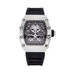 GENOA Japan Movt. 3ATM WR Black Dial Watch with Black Colour Strap