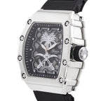 GENOA Japan Movt. 3ATM WR Black Dial Watch with Black Colour Strap