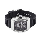 GENOA Japan Movt. 3ATM WR Black Dial Watch with Black Colour Strap