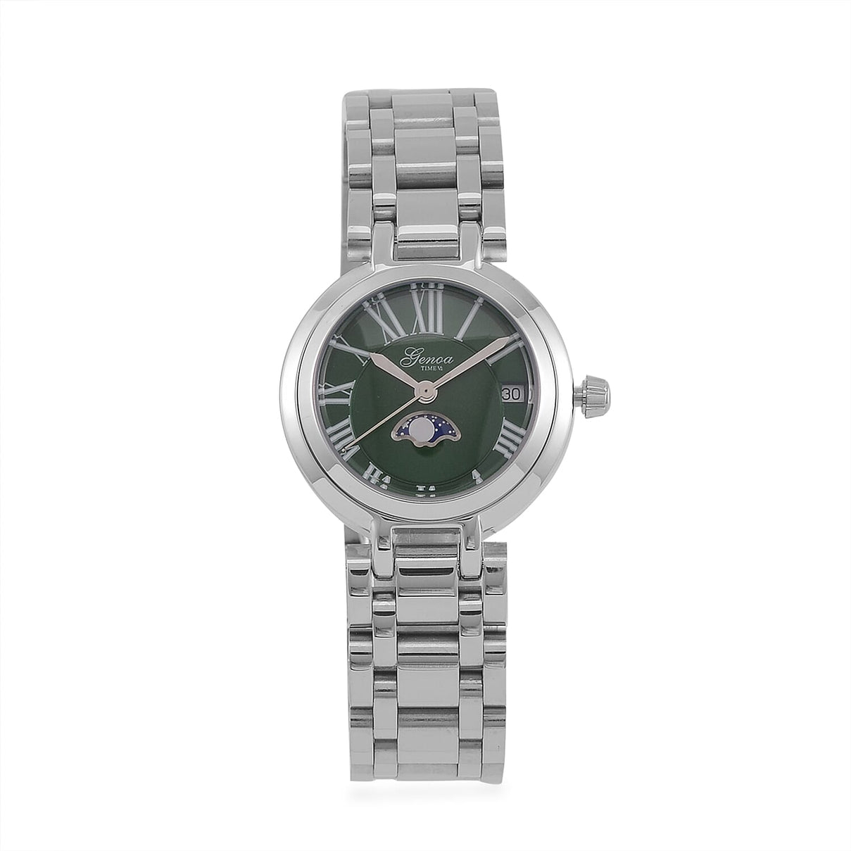 GENOA TIME V2 Green Dial Stainless Steel Watch - Seiko Japan Movement 7802646 0