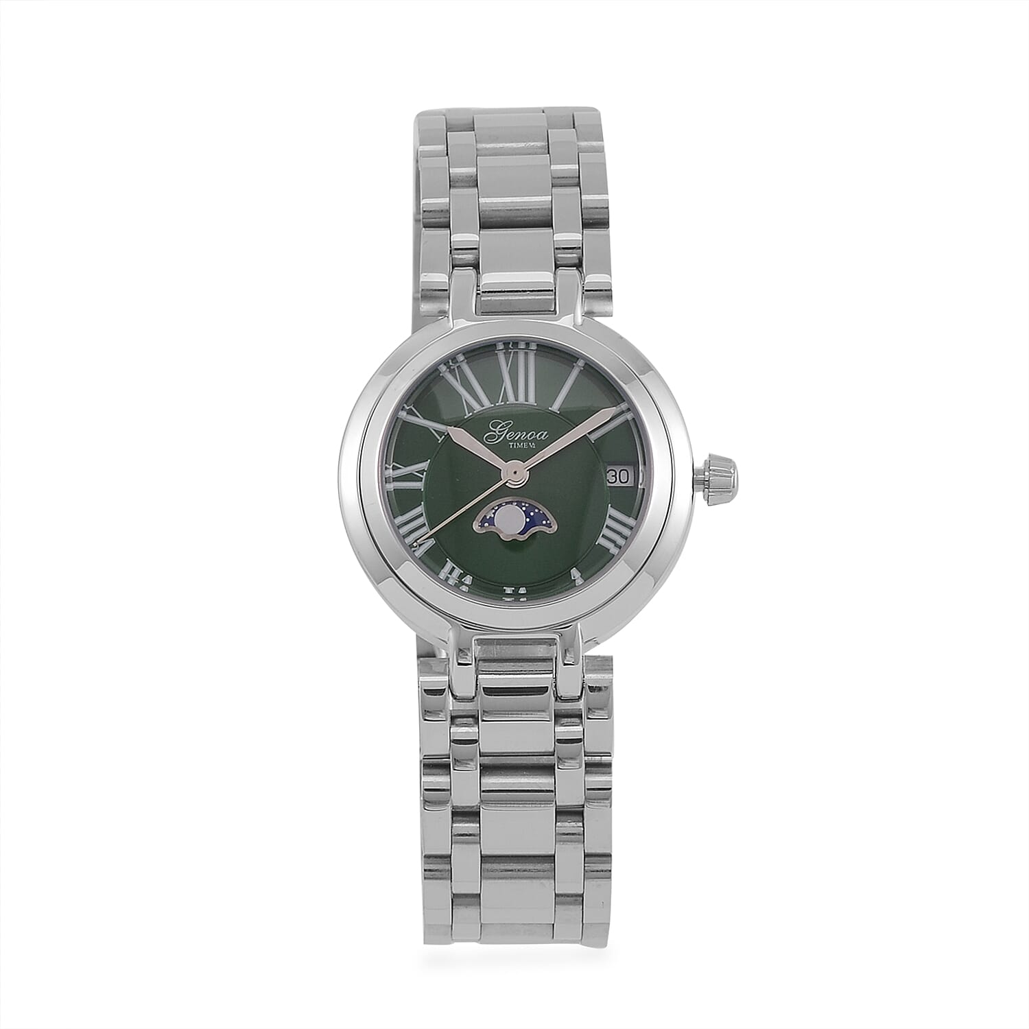 GENOA TIME V2 Green Dial Stainless Steel Watch - Seiko Japan Movement 7802646 0