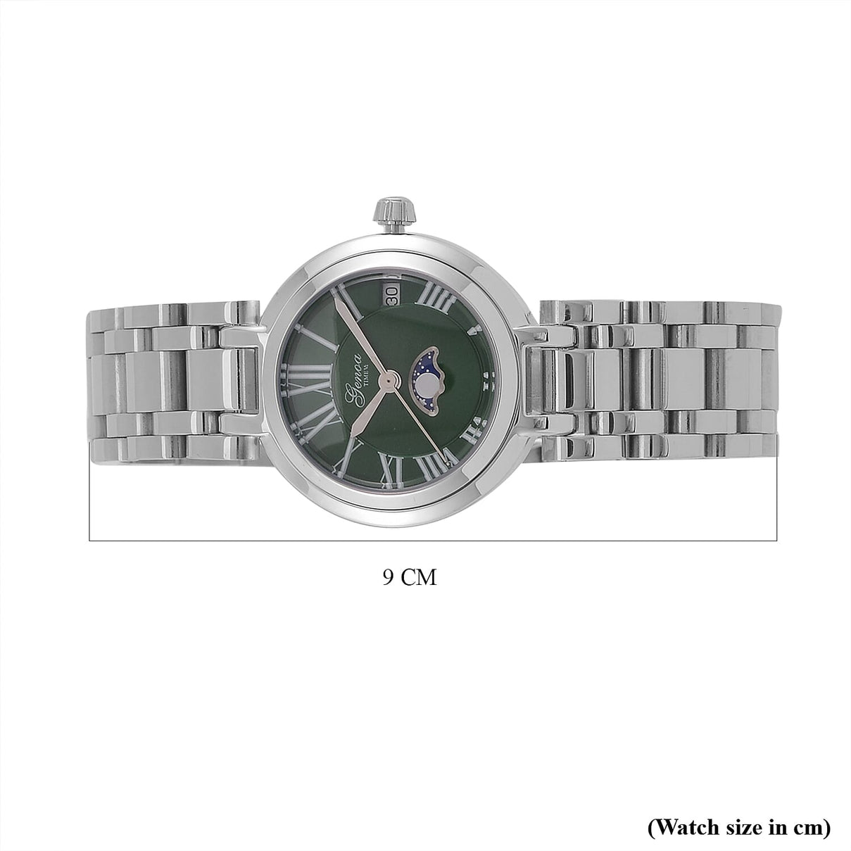 GENOA TIME V2 Green Dial Stainless Steel Watch - Seiko Japan Movement 7802646 8