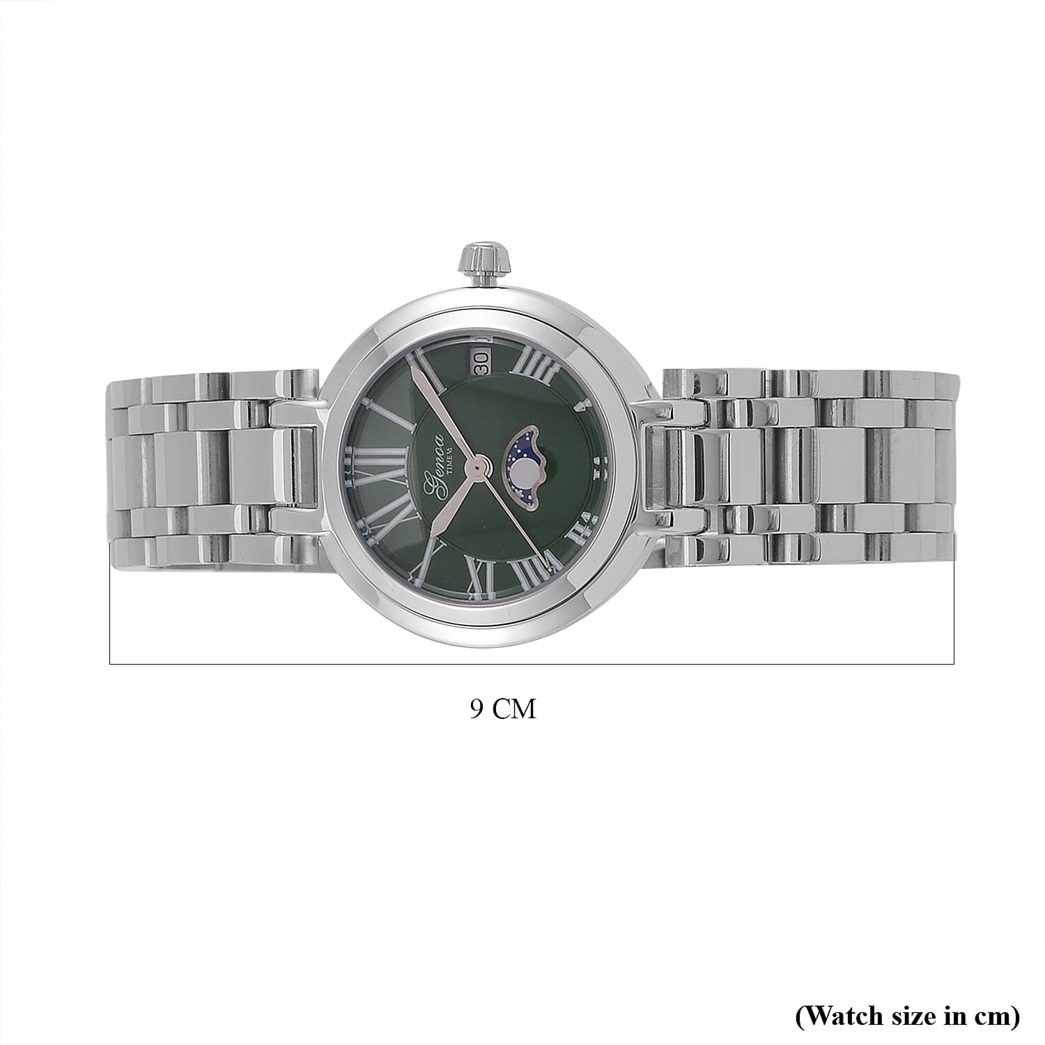 GENOA TIME V2 Green Dial Stainless Steel Watch - Seiko Japan Movement 7802646 8