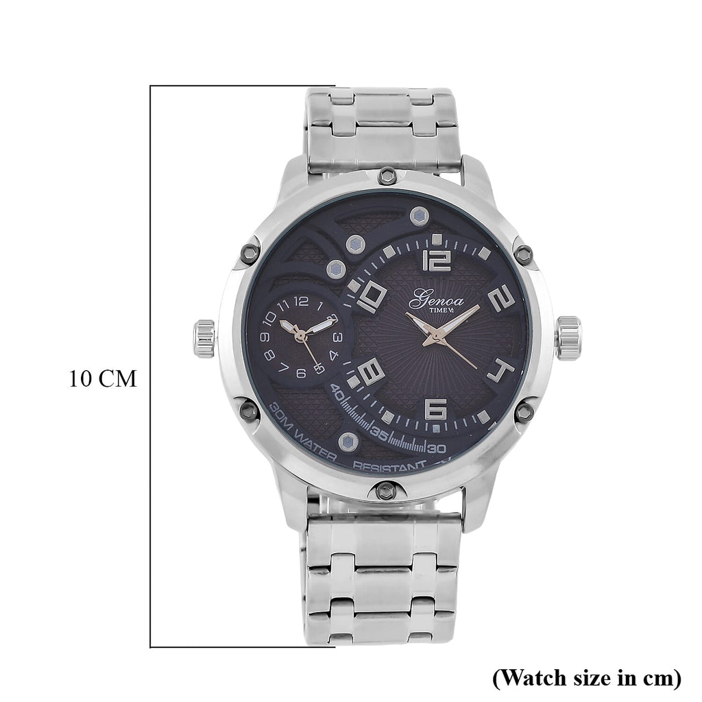 Designer Inspired - GENOA Japanese Movement Watch with Stainless Steel Band
