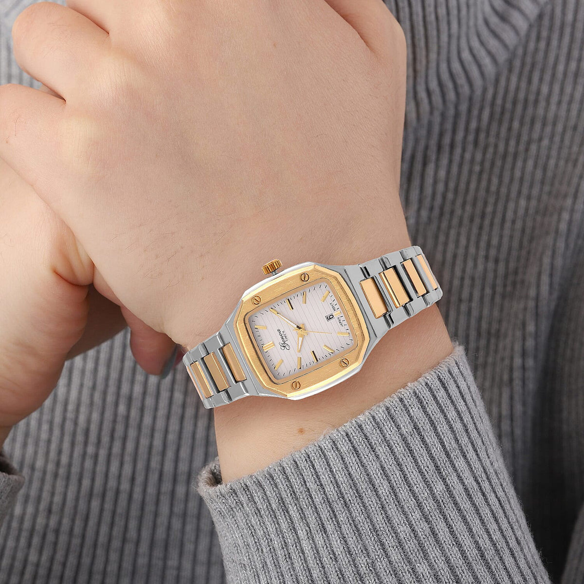GENOA TIME V2 Dual-Tone Watch with Japanese Movement and 3 ATM Water Resistance 7811018 3