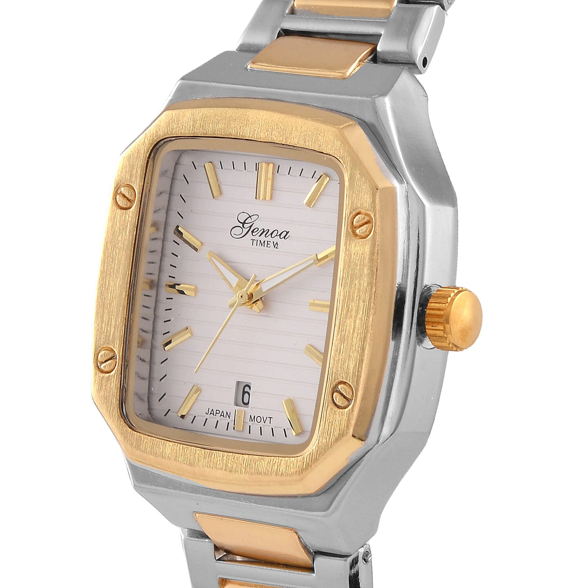 GENOA TIME V2 Dual-Tone Watch with Japanese Movement and 3 ATM Water Resistance 7811018 4