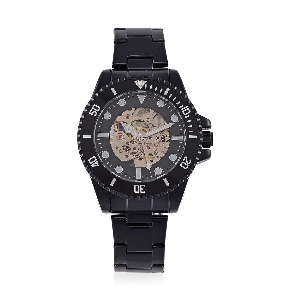 GENOA TIME V2 Automatic Watch with Black Dial and Stainless Steel Strap 7817557 0