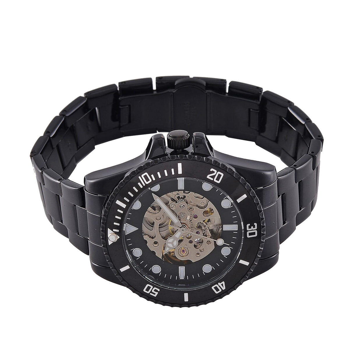 GENOA TIME V2 Automatic Watch with Black Dial and Stainless Steel Strap 7817557 5