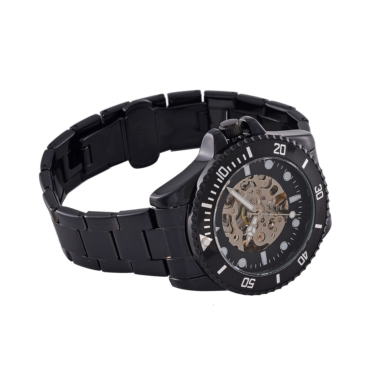 GENOA TIME V2 Automatic Watch with Black Dial and Stainless Steel Strap 7817557 6