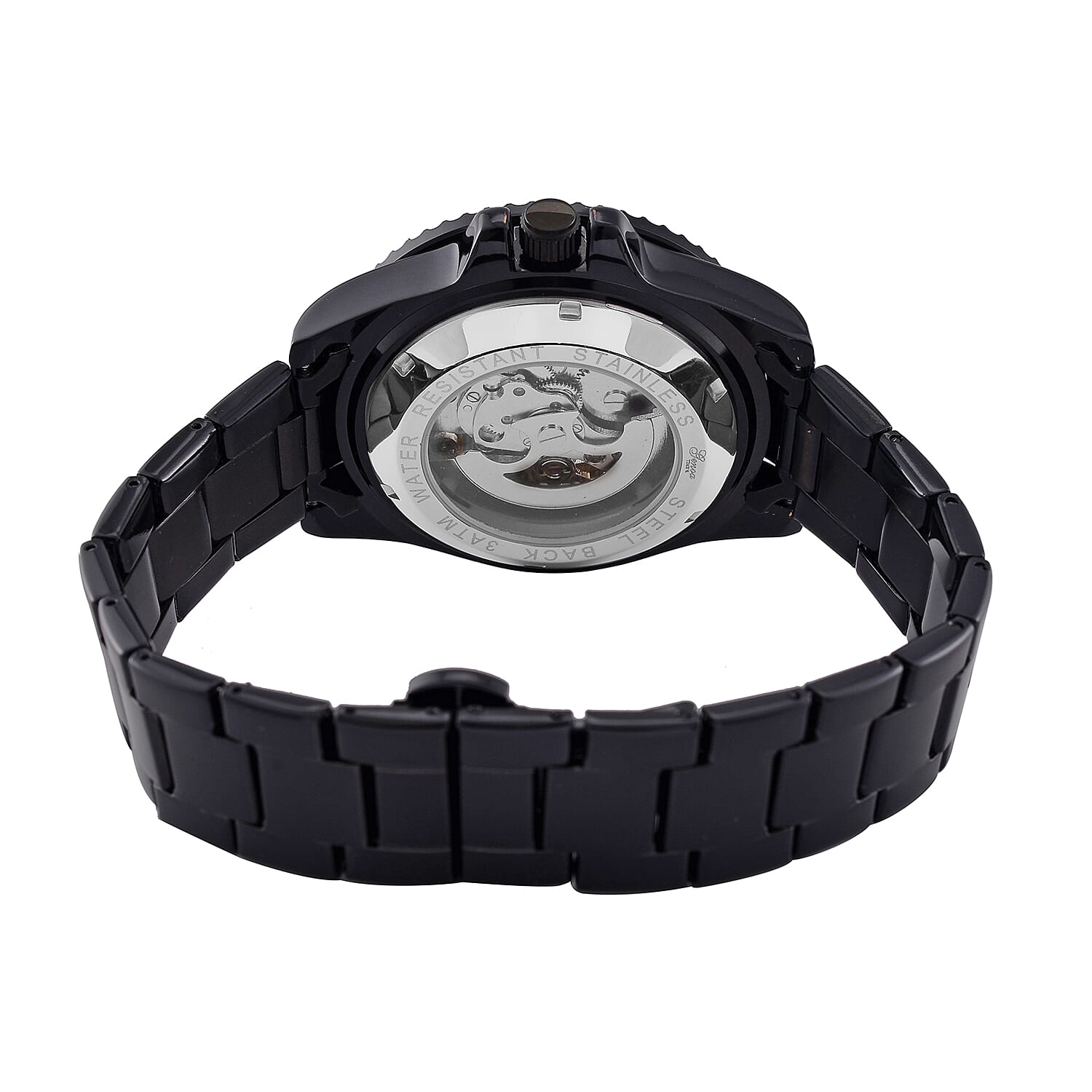 GENOA TIME V2 Automatic Watch with Black Dial and Stainless Steel Strap 7817557 7