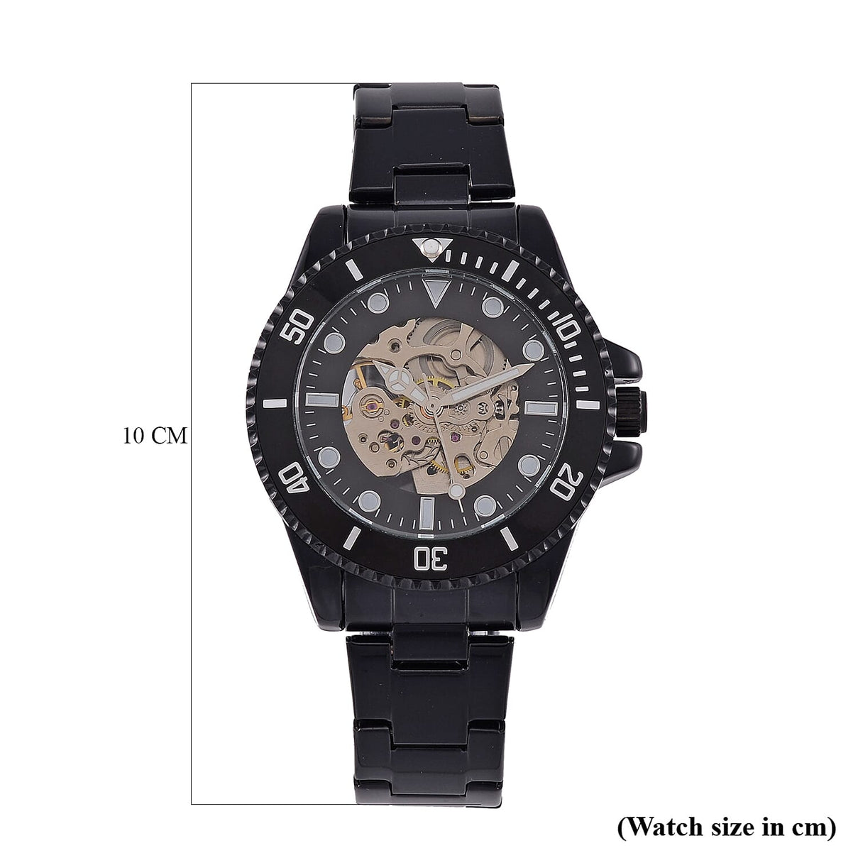 GENOA TIME V2 Automatic Watch with Black Dial and Stainless Steel Strap 7817557 8