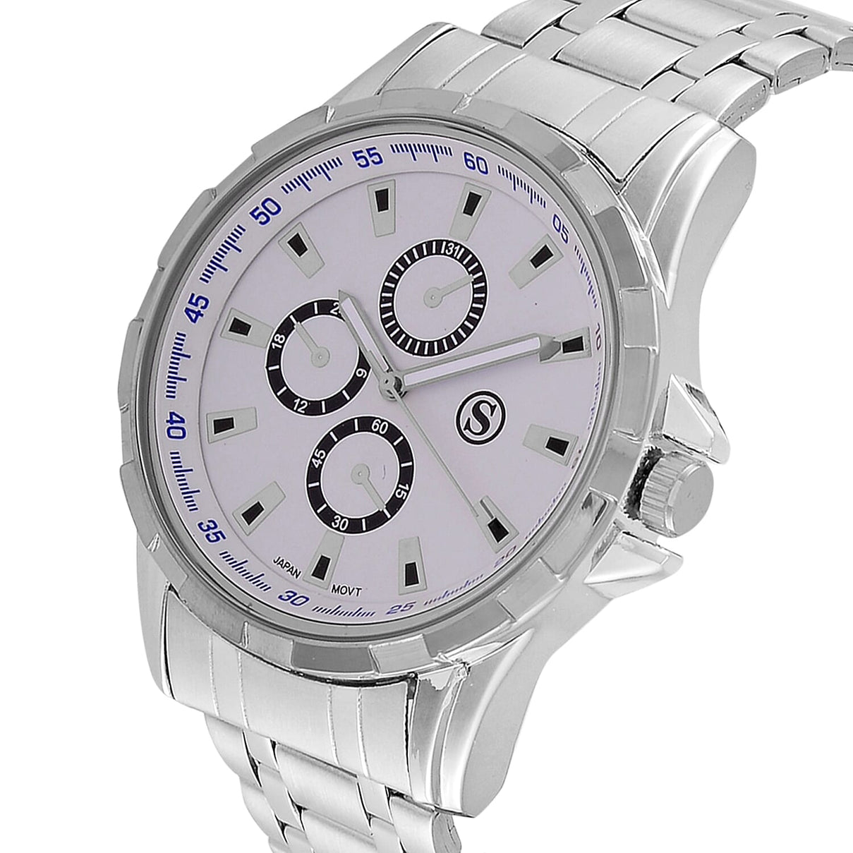 Limited Edition - STRADA Japanese Movt. White Dial Watch with Stainless Steel Strap 7822132 3