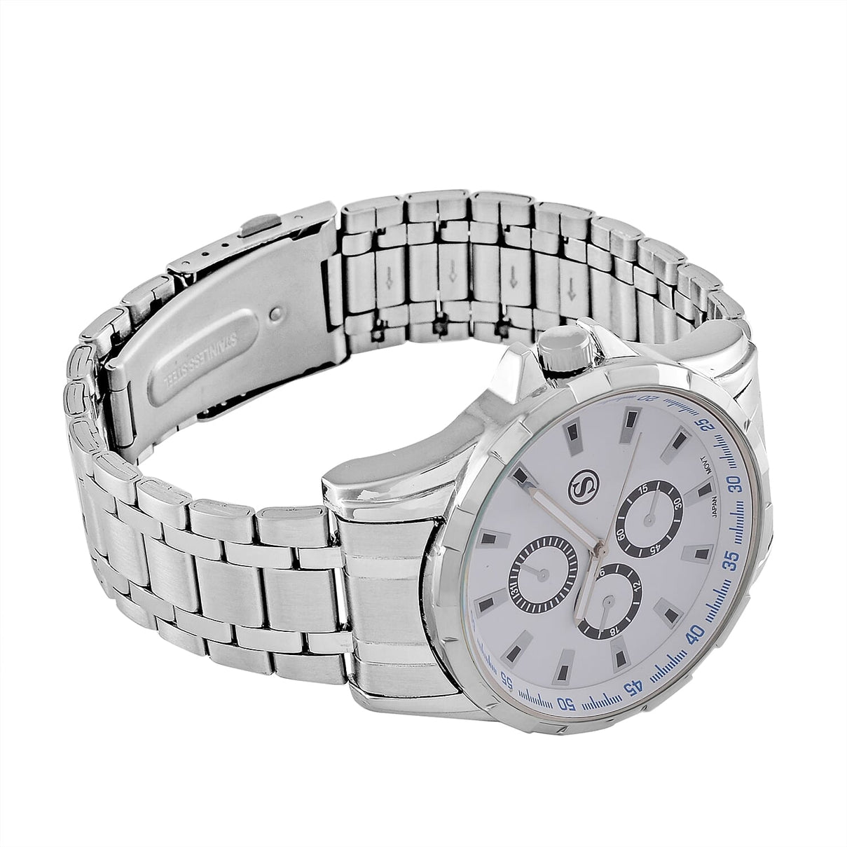 Limited Edition - STRADA Japanese Movt. White Dial Watch with Stainless Steel Strap 7822132 5