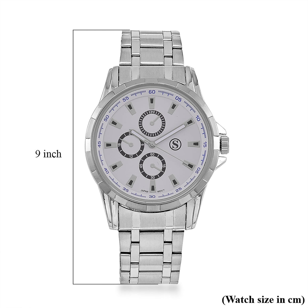 Limited Edition - STRADA Japanese Movt. White Dial Watch with Stainless Steel Strap 7822132 7