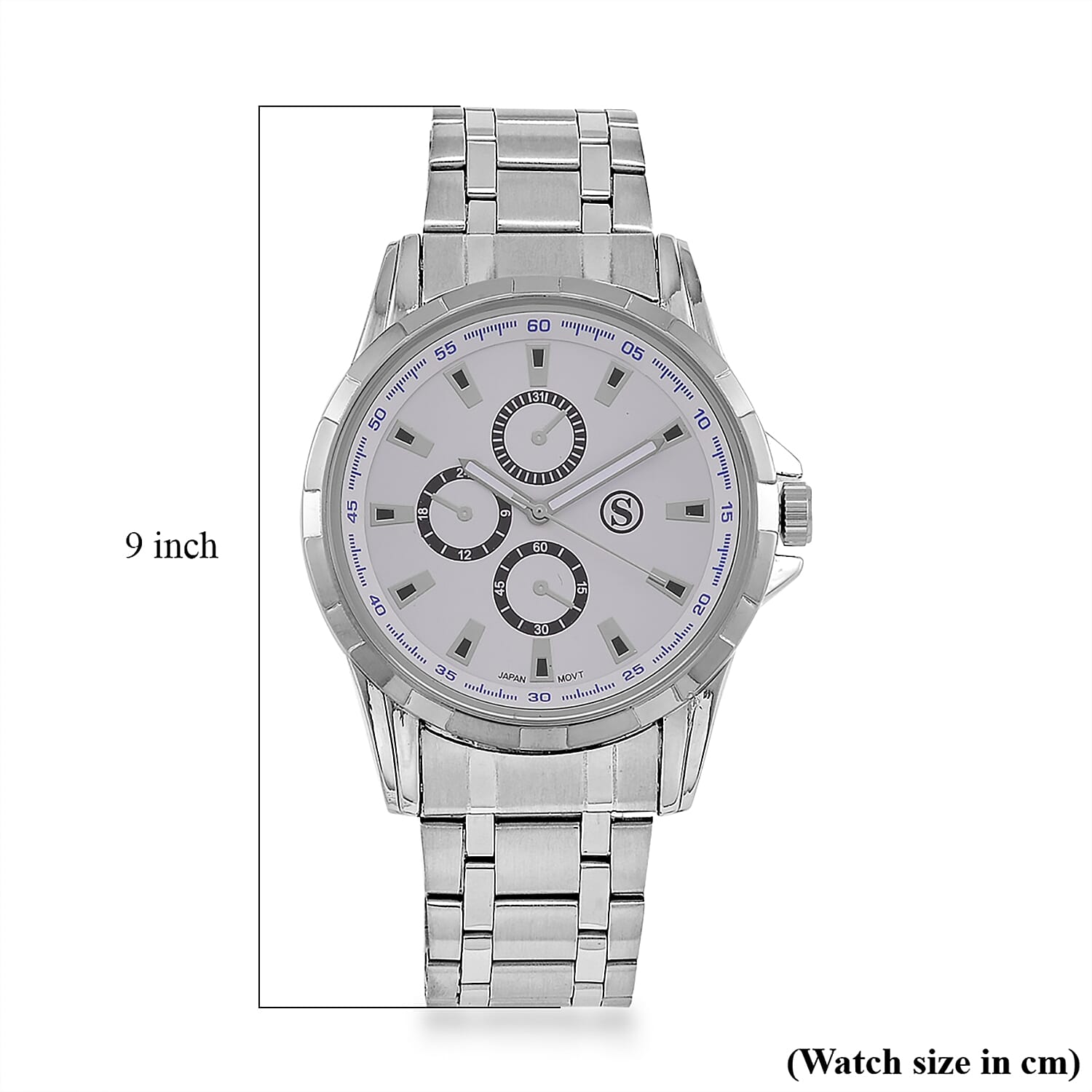 Limited Edition - STRADA Japanese Movt. White Dial Watch with Stainless Steel Strap 7822132 7