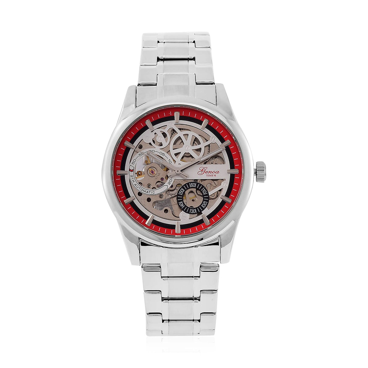Limited Edition - Genoa Time V2 Automatic Movt, Skeleton Dial Crystal Studded Watch 7829466 0