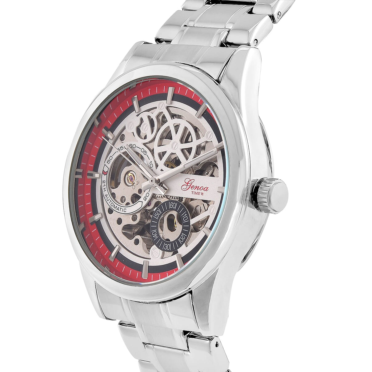 Limited Edition - Genoa Time V2 Automatic Movt, Skeleton Dial Crystal Studded Watch 7829466 4