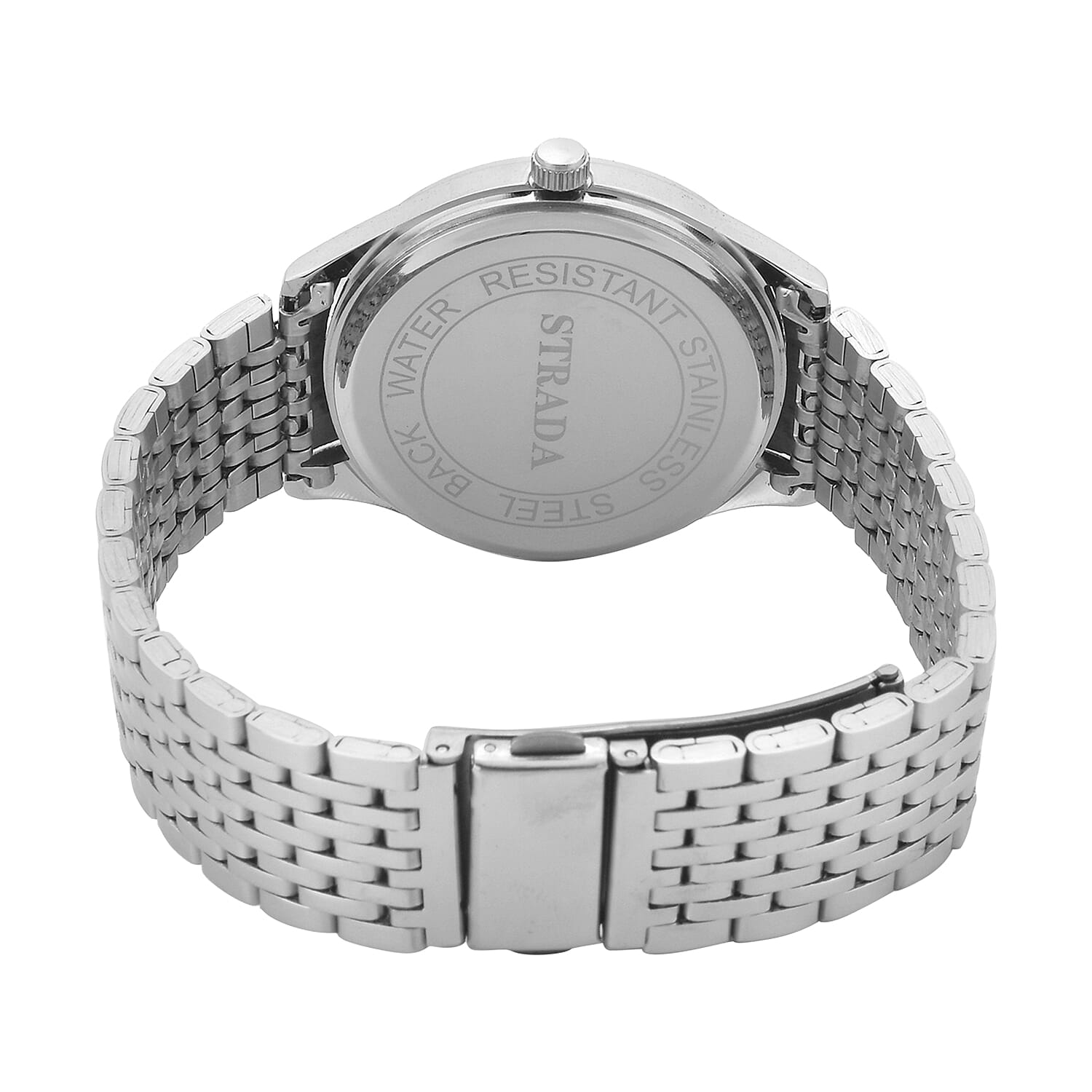 STRADA Japanese Movement Water Resistant Blue Sunshine Hydraulic Dial Watch with Stainless Steel Strap 7951364 5