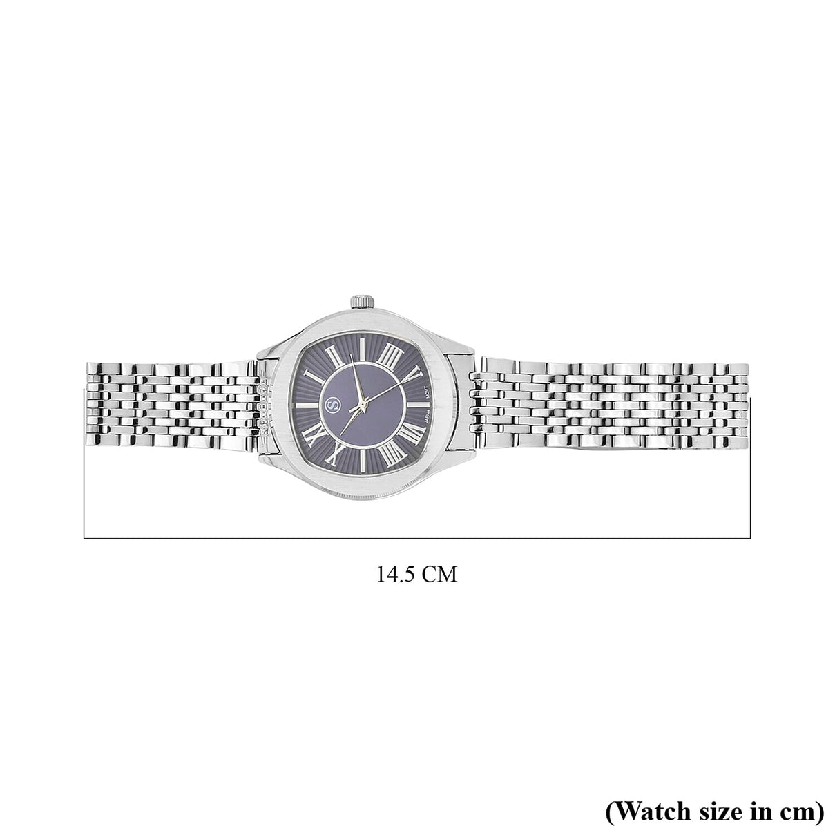 STRADA Japanese Movement Water Resistant Blue Sunshine Hydraulic Dial Watch with Stainless Steel Strap 7951364 6